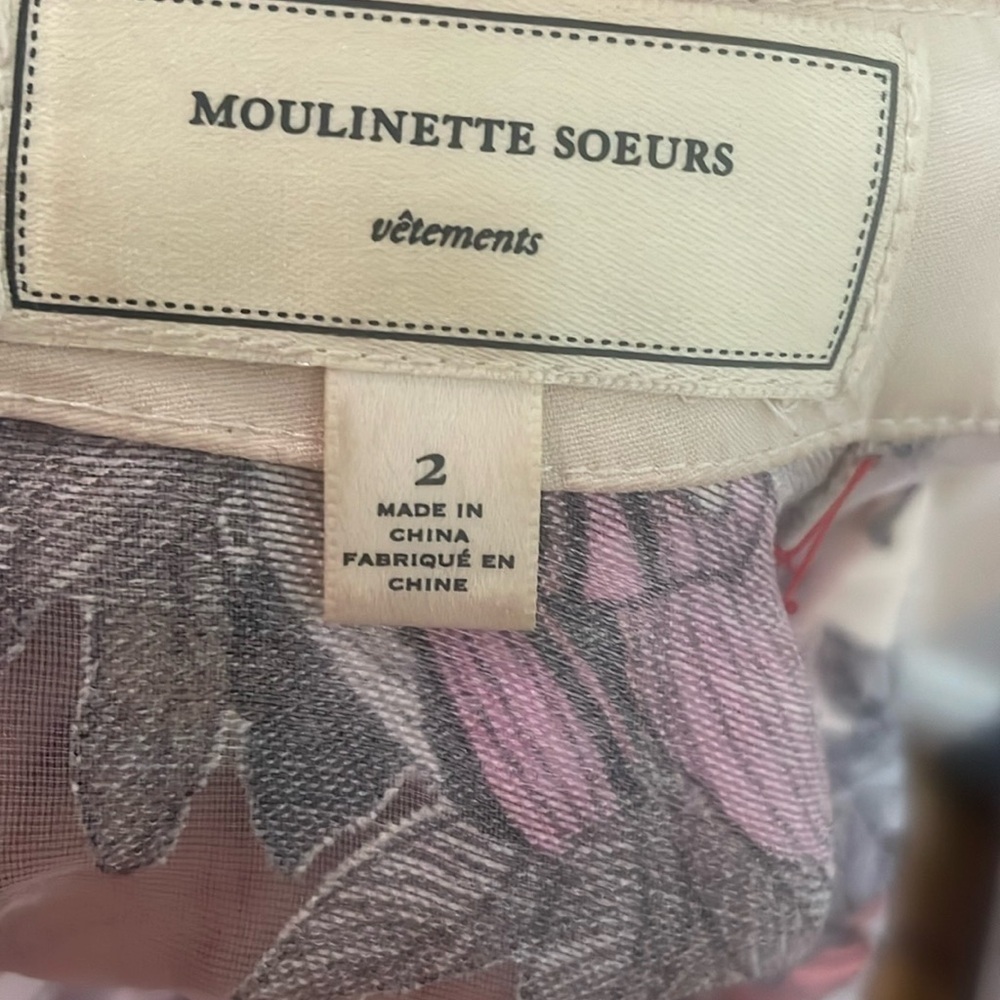 Moulinette Soeurs Pink and Cream Blouse - Picture 3 of 10